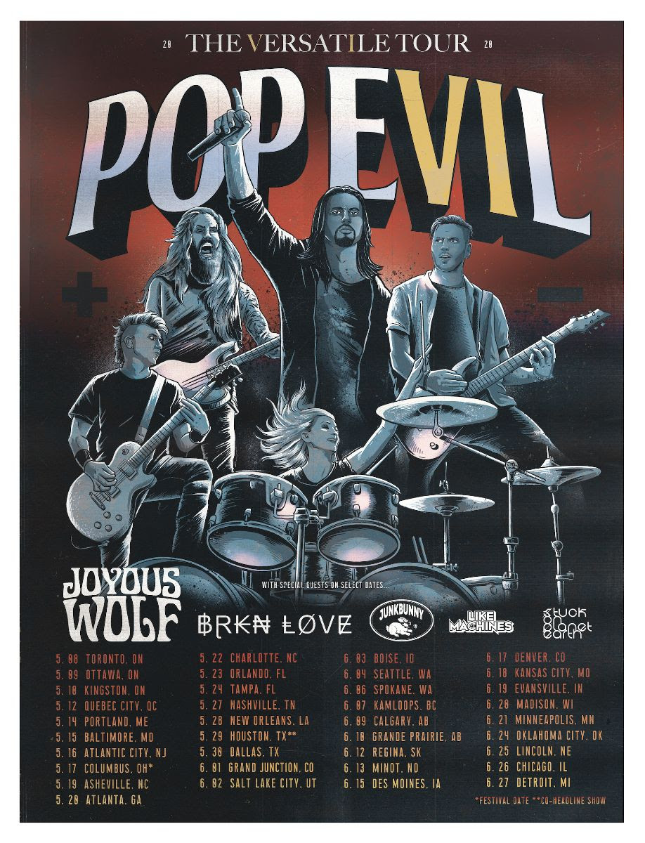 POP EVIL ANNOUNCES N. AMERICAN TOUR THE SYMPHONY OF ROCK